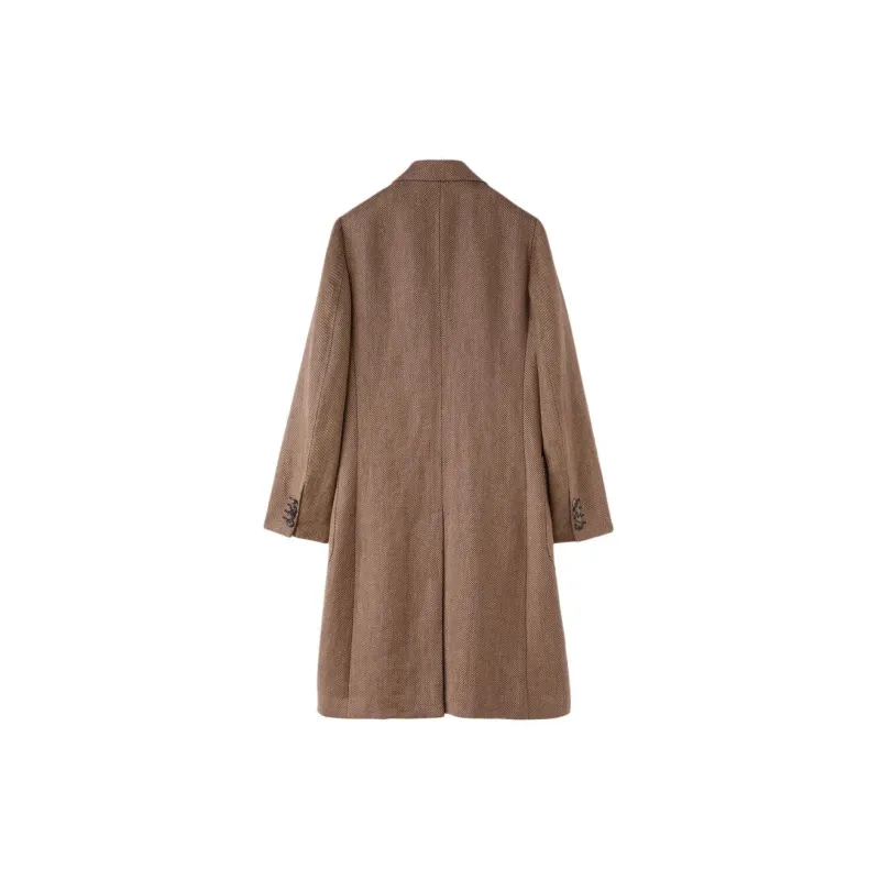 Loro Piana Herwin Coat Coats Women's Brown-1
