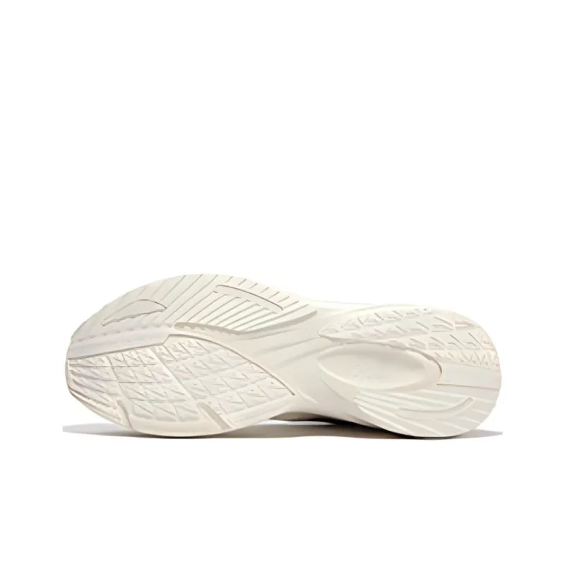 361° Speed Cushioning Wear Resistant Low Top Running Shoes Men's Silver White-3