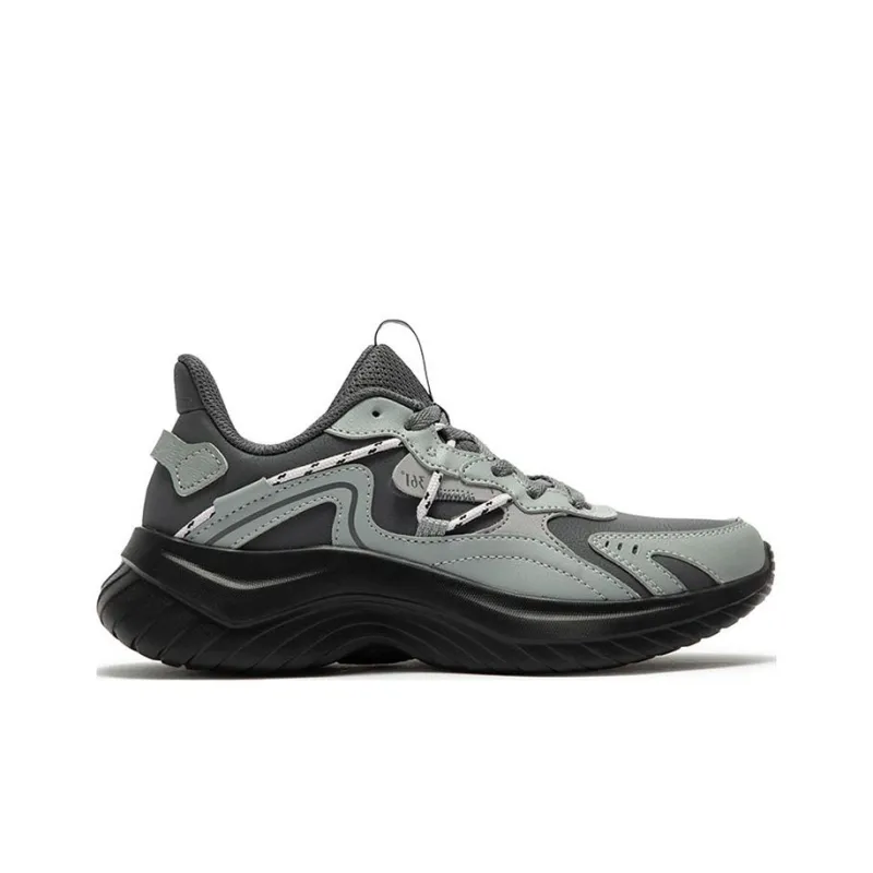 361° Anti Slip Wear Resistant Low Top Running Shoes Women's Gray-1