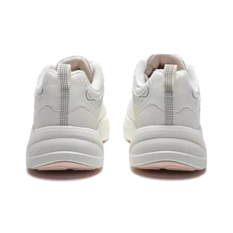 QIAODAN Cushioning Anti Slip And Wear Resistant Low Top Casual Shoes Women's Cloud Pink White-2