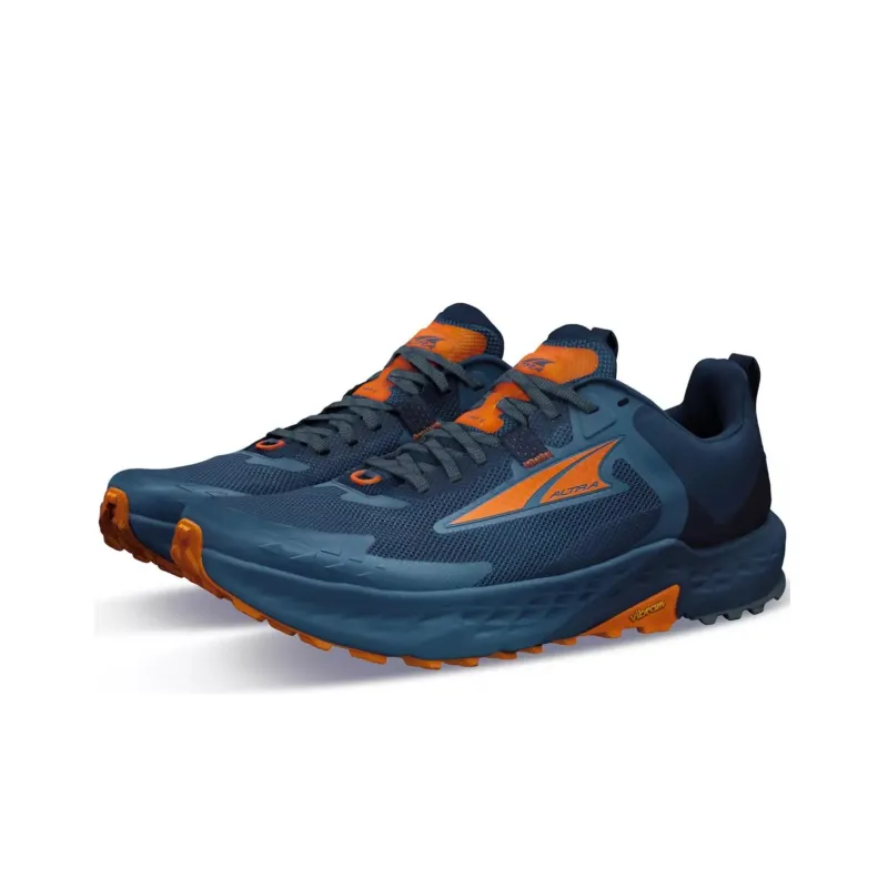 Altra Shock Absorbers With Slip Resistant And Abrasion Resistant Properties Low Top Running Shoes Men's Blue Orange-2