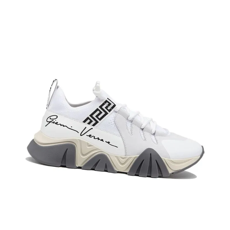 VERSACE Squalo Knit White Grey-1