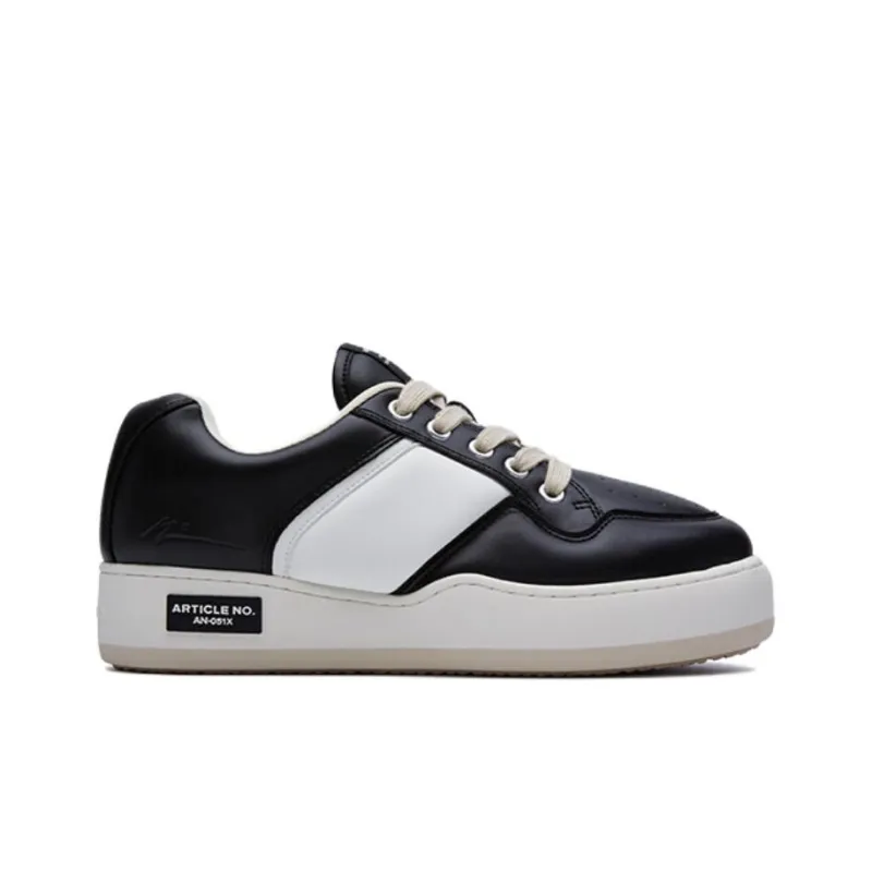 ARTICLE NO. 051X Low Top Skateboard Shoes Unisex Black And White Oreo-1