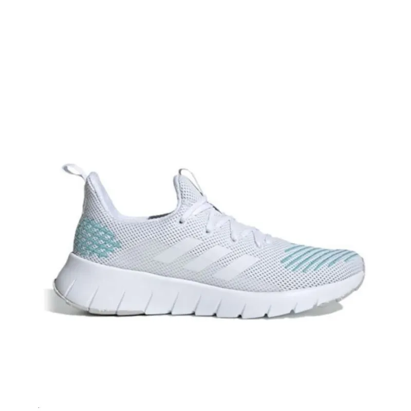 Adidas Asweego Cushioning Wear Resistant Low Top Running Shoes Women's Blue Gray-1