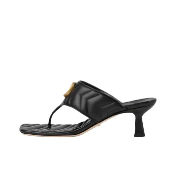 GUCCI 60mm Double G Leather Mules