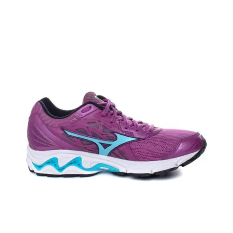 Mizuno Wave Inspire 14 Low Tops Wear resistant Purple White Blue-1