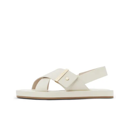 CHARLES&KEITH Small Ck One Strap Sandals 2cm Women's Chalk White/Black
