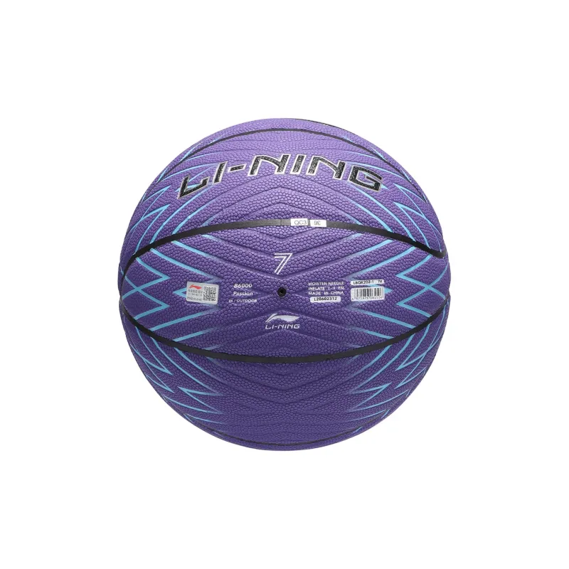 LiNing PU Basketball Purple Size 7 Training Unisex-18