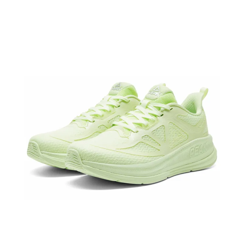 PEAK Cushioning Breathable Lightweight Rebound Low Top Running Shoes Men's Verdant Green-2