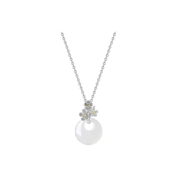 Asia Star Chalcedony Jade Necklaces Women's