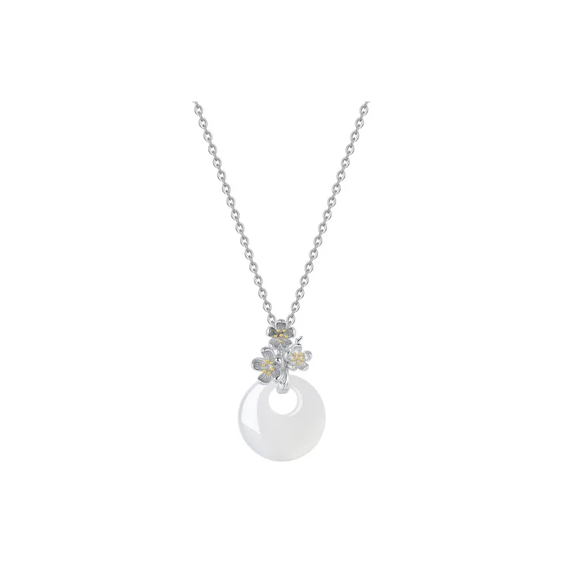 Asia Star Chalcedony Jade Necklaces Women's-0