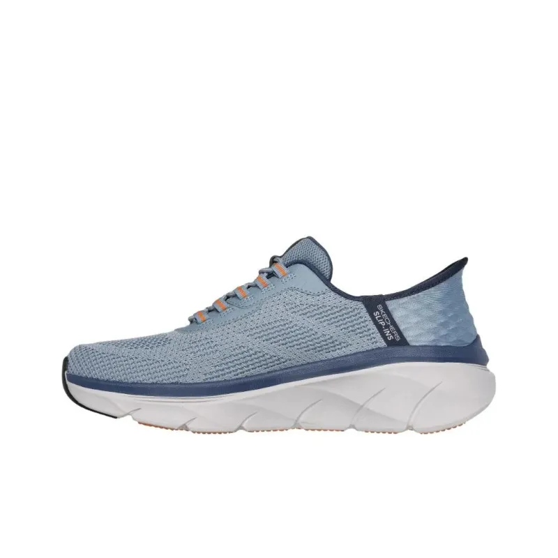 Skechers Hands Free Slip Ins Durable Breathable Low Top Running Shoes Men's Blue-1