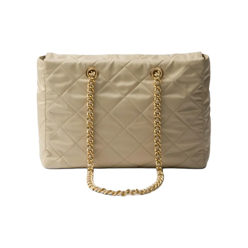 PRADA Re-Edition Recyclable Nylon Tote Bag Shopping Bag Handbag Shoulder Bag Women's Desert Yellow-2