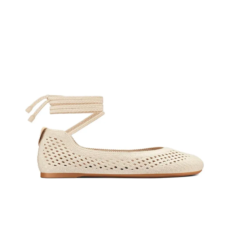 DIOR POÈME Casual Single Shoes Women's Cream White-1