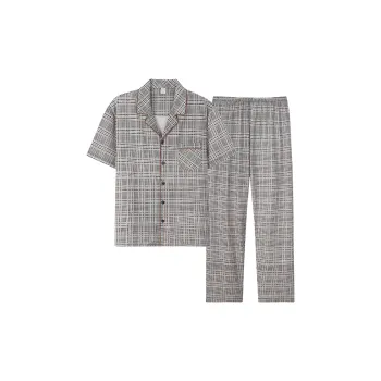 Sha Qian Pajama Set Summer Men's Black