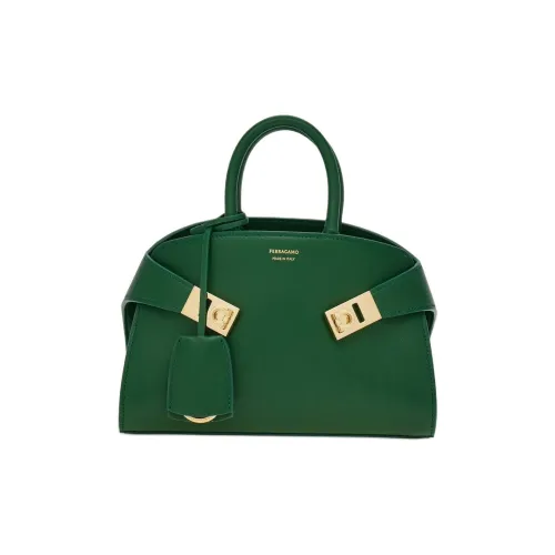 FERRAGAMO Calfskin Shoulder Bag Crossbody Bag Handbag Mini Women's Forest Green