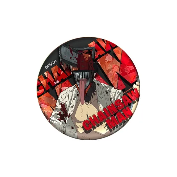 SUNRISEPOP Chainsaw Man, Chainsaw, Man Pochita, Power, Denji, Double Flash Glass Break, Badge Badges-2