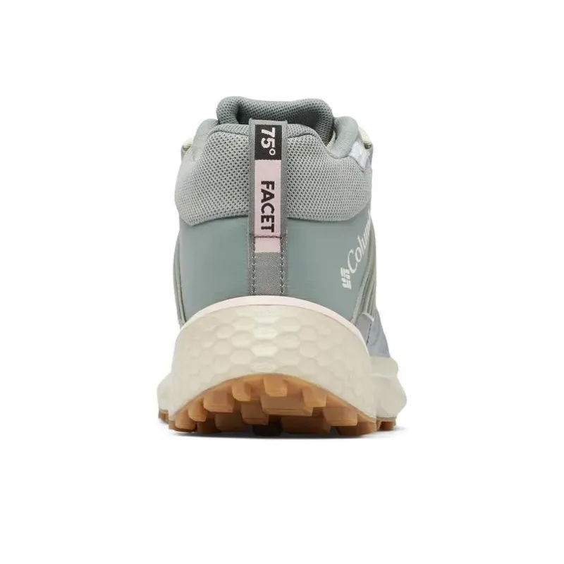 Columbia FACET 75 Cushioned Slip Resistant Mid Top Trekking Shoes Women's Blue Gray-3