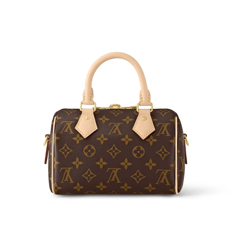 LOUIS VUITTON Speedy Bandouliere 20 Beige-2