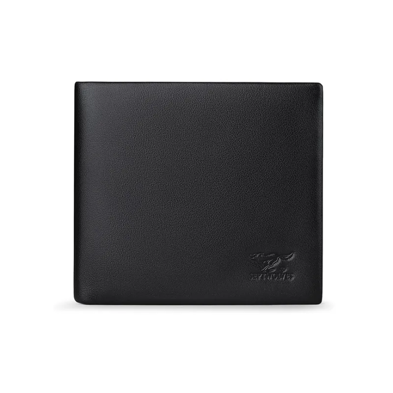 SEPTWOLVES Top Grain Sheepskin Wallets With Money Clip Unisex Black-27