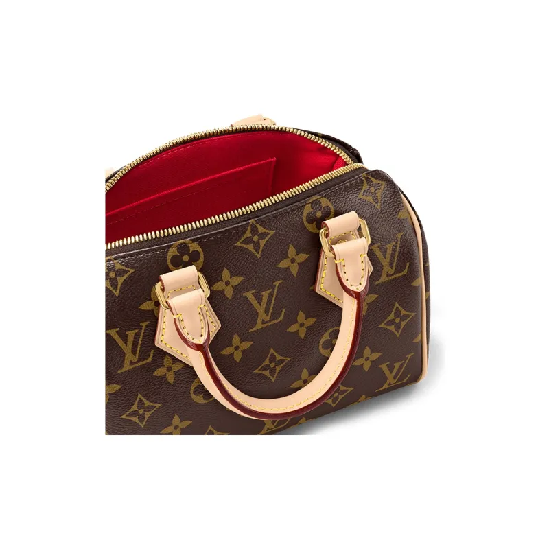 LOUIS VUITTON Speedy Bandouliere 20 Beige-6