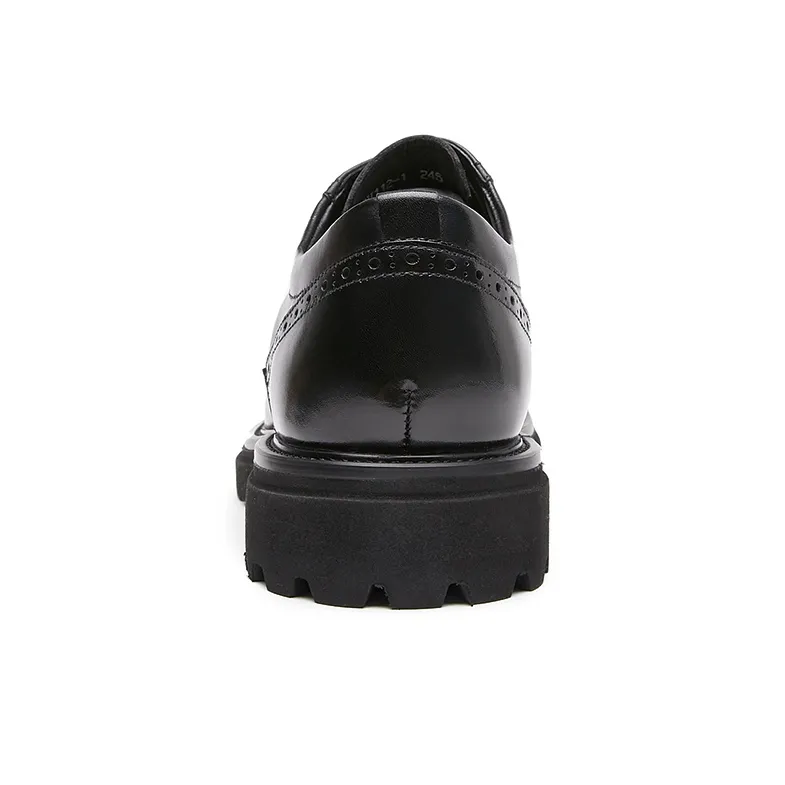 PLO CART Dress Shoes Men Low Top Black/Brown-4