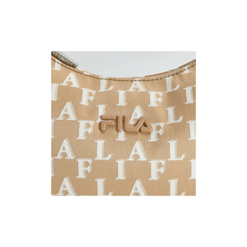 FILA Fabric Crossbody Bag Shoulder Bag Women's Wheat Gluten Apricot-3