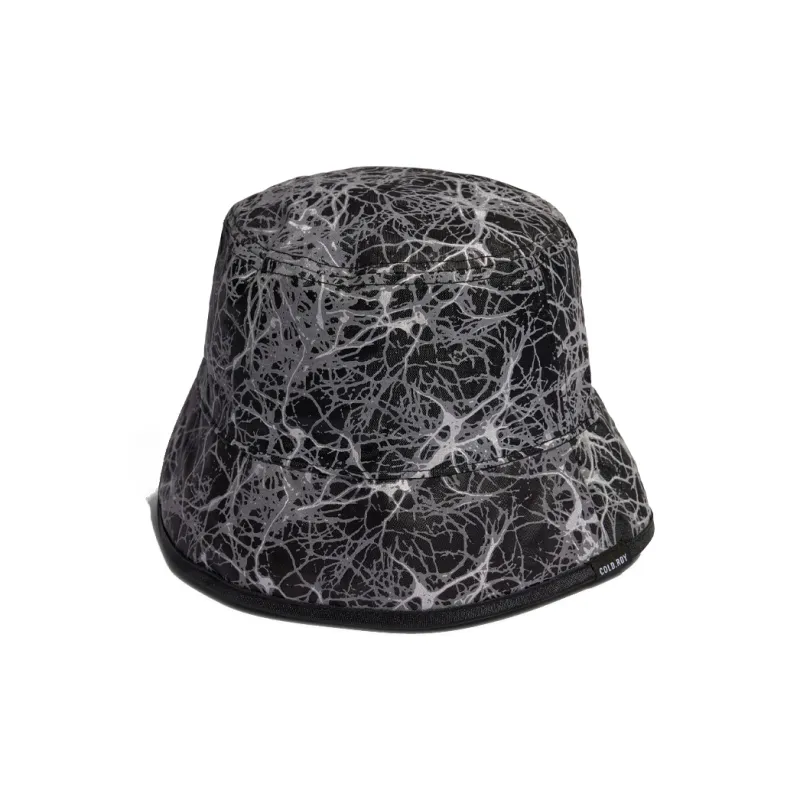 Adidas Recycled Polyester Check Fabric Bucket Hats Unisex Gray Black-1