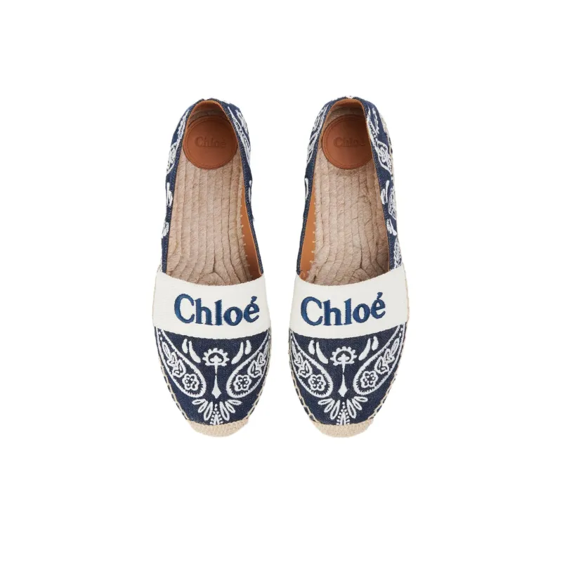 Chloé Piia Denim Espadrilles-2