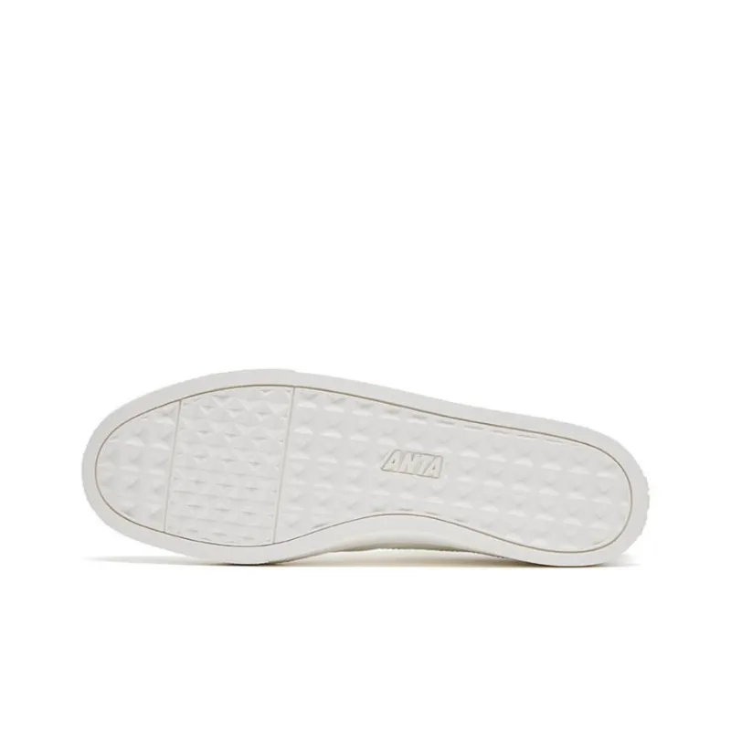 Anta Basic Anti Slip Wear Resistant Low Top Skateboard Shoes Men's White Green-4