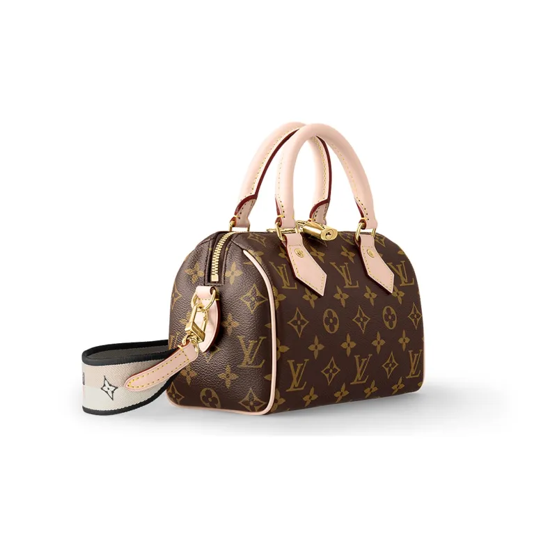 LOUIS VUITTON Speedy Bandouliere 20 Monogram Black-1