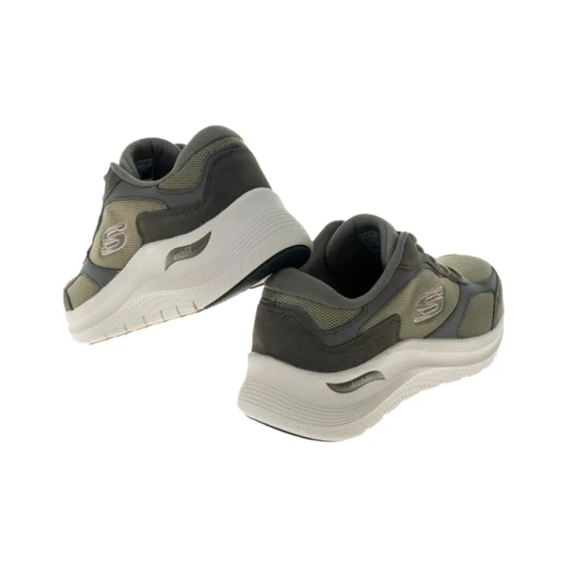 Skechers Arch Fit Series Cushioning, Wear Resistant Low Top Casual Shoes Men's Green-3