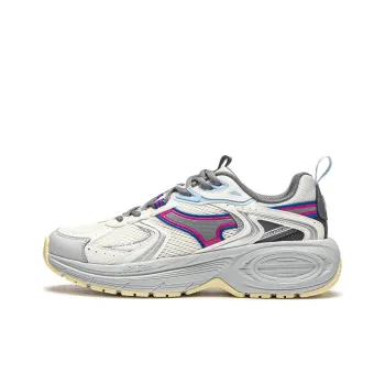 LiNing 92 CICI V2 Cushioned Slip Resistant Low Top Running Shoes Women's White Gray