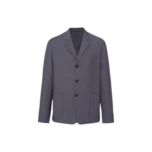 PRADA Business Suits Men Iron Gray