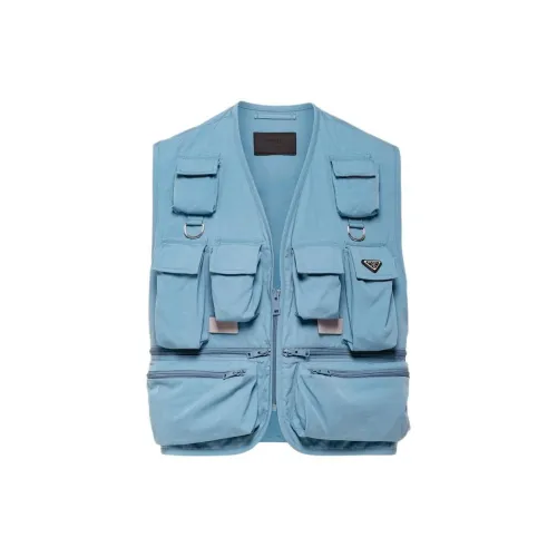 PRADA Vests Men Blue
