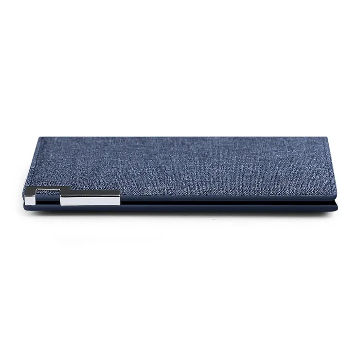 WilliamPOLO Canvas Wallet With Multiple Card Slots Coin Purse Canvas Bag Regular Men's Blue/Black-4