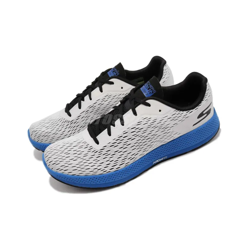 Skechers Go Run Horizon 3 Wear-Resistant Low-Top Running Shoes Men's Gray Blue-2
