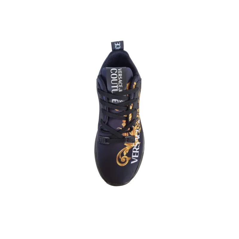 VERSACE Jeans Couture Dynamic Slip Resistant Low Top Sports Casual Shoes Men's Black-2