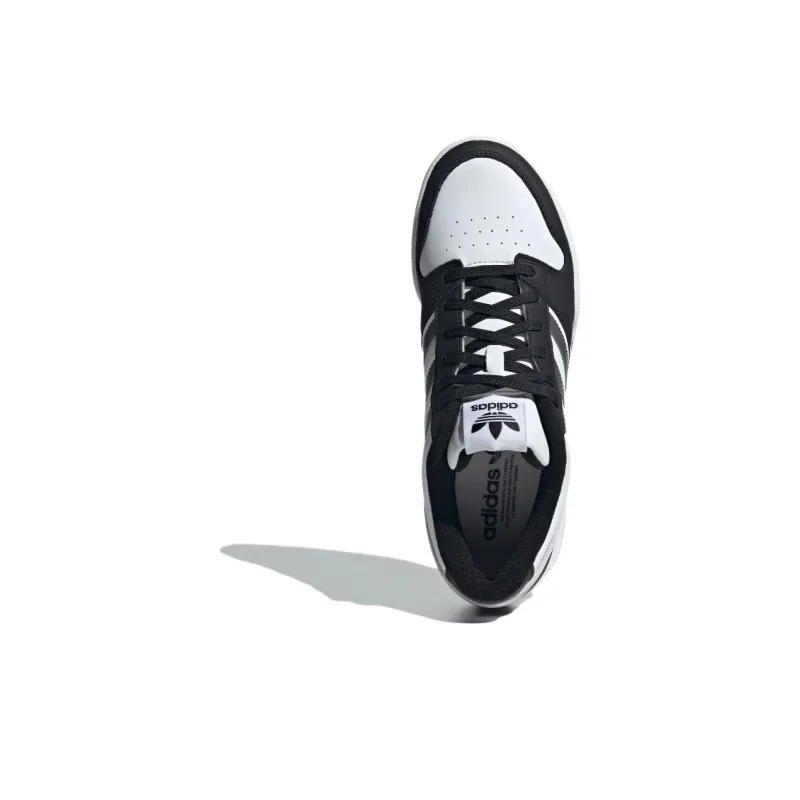 Adidas Originals Team Court 2 Cushioning Wear Resistant Low Top Skateboard Shoes Unisex Black White-3