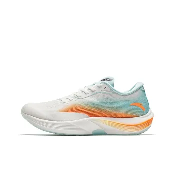 Anta Cushioning Anti Slip And Wear Resistant Rebound Low Top Running Shoes Men's White Blue