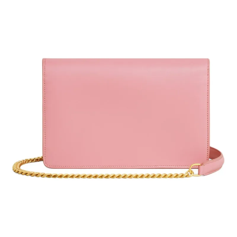 CELINE Shiny Calfskin Wallet Women's Rose Pink-2