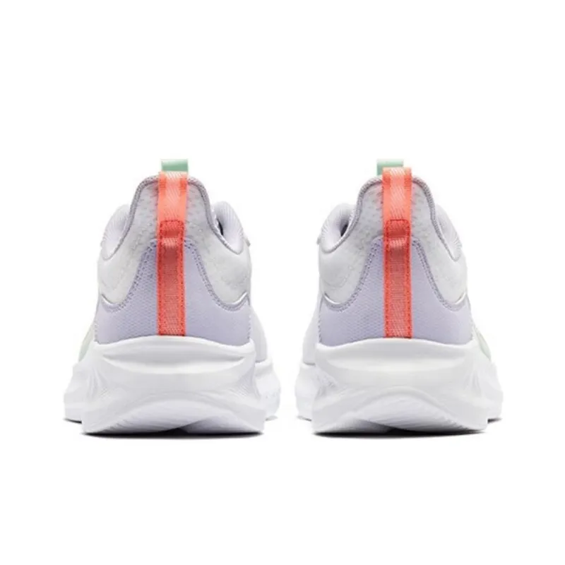 QIAODAN Slip-Resistant Low-Top Running Shoes Women's White Purple-3