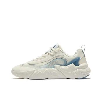 Erke Wu Yan 3.0 Cushioning Wear Resistant Low Top Chunky Sneakers Men's Microcrystal White Ice Cube Blue