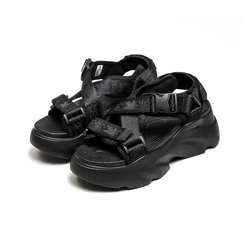 Magn Lens Beach Sandals Unisex Black/Gray-12