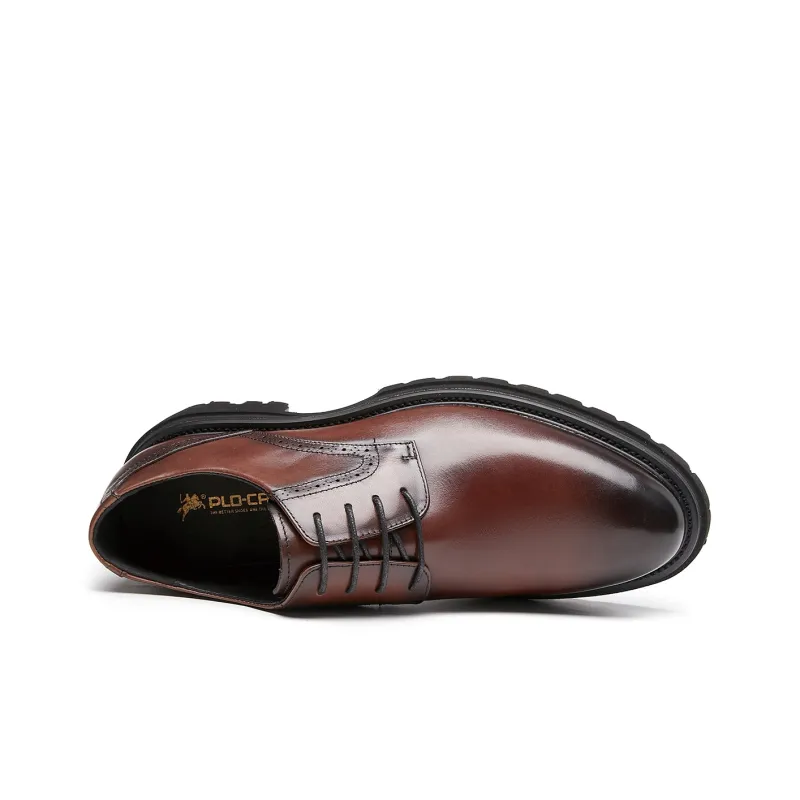PLO CART Men's Casual Shoes Men Low Top Black/Brown-15