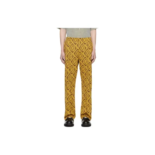 Needles Knitted Sweatpants Men Mustard Yellow