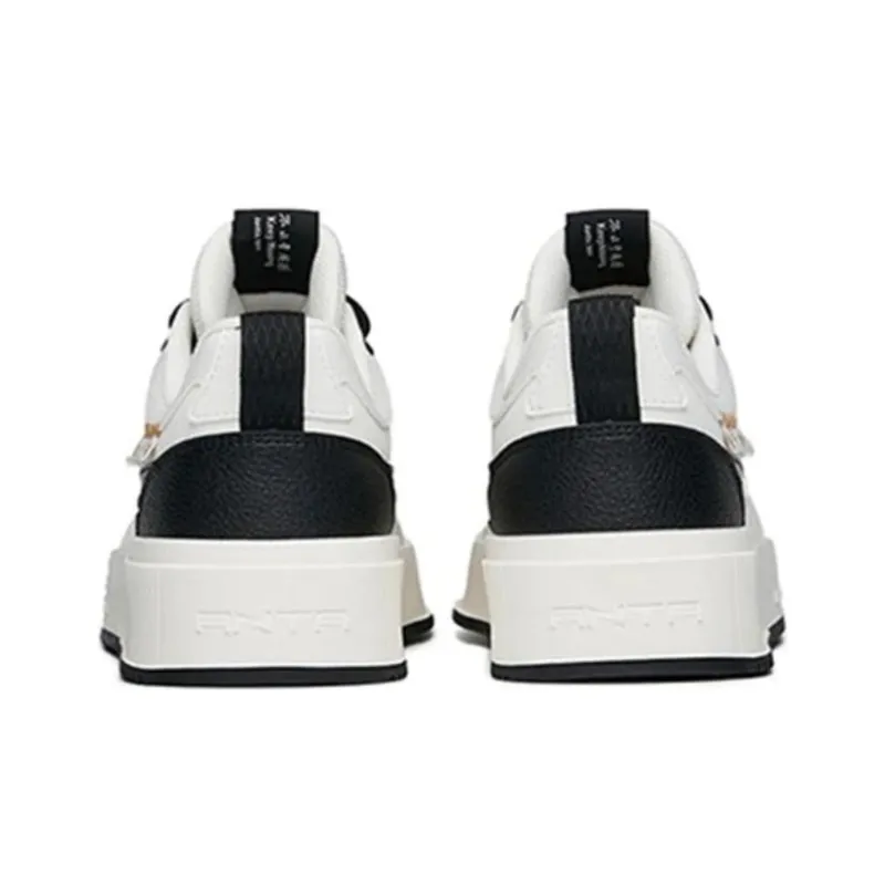 ANTA Women's Milk-in-Water Skate 'White Black'-3