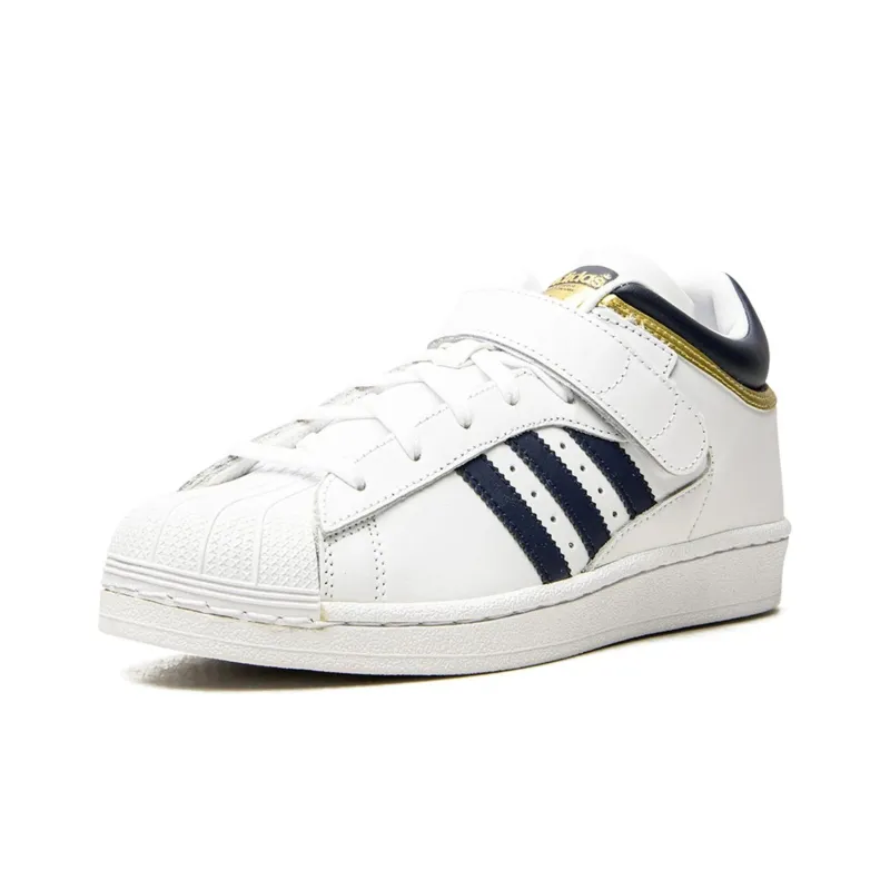Adidas Pro Shell White Navy Gold Metallic-1