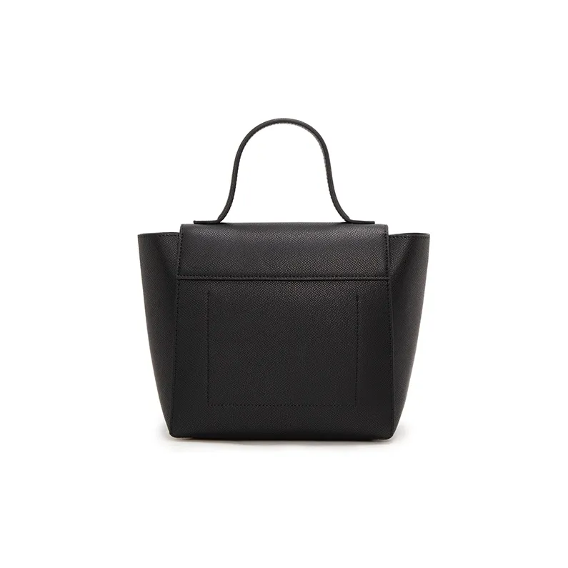 ELLE Leather Shoulder Bag, Crossbody Bag, Handbag Women's Black/Gray-2