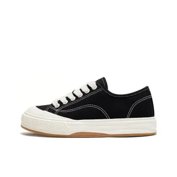 Feiyue [ Thickened And Fleece Lined ] Warm Wear Resistant Lightweight Slip Resistant Low Top Canvas Shoes Women's Black